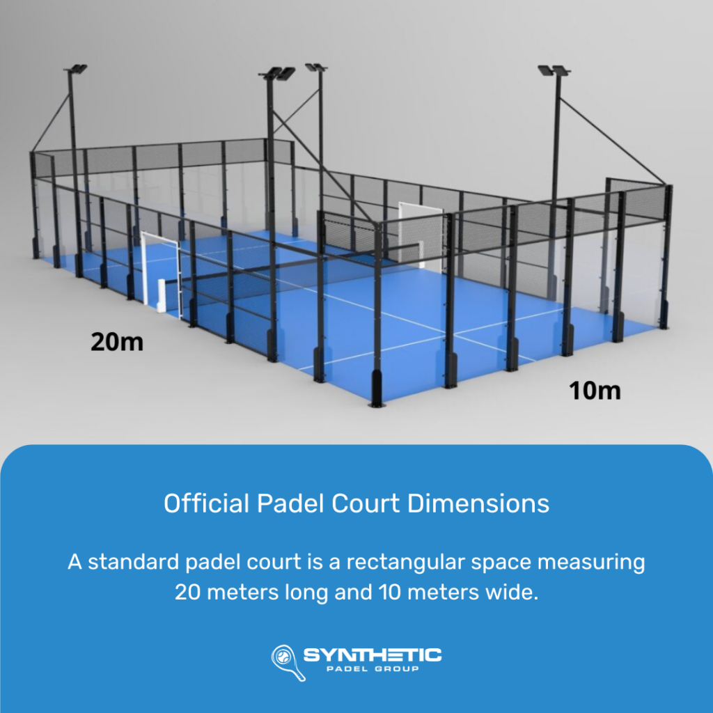 Synthetic Padel Group Padel Court Dimensions